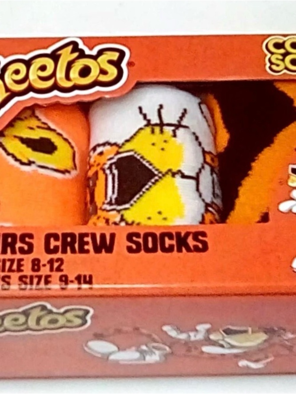 Odd Sox CHEETOS Crew Socks 3 Pairs Gift Set Men's 8-12/Women's 9-14 New